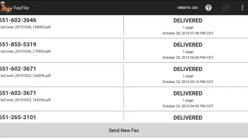 FaxFile - Send Fax from phone