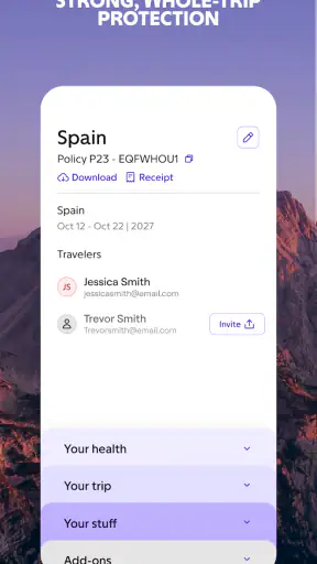 Faye Travel Insurance