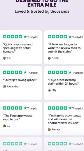 Faye Travel Insurance
