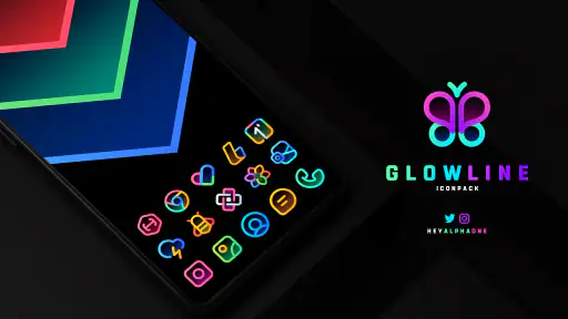 GlowLine Icon Pack