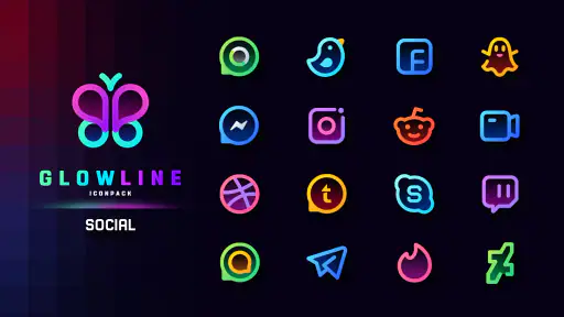 GlowLine Icon Pack