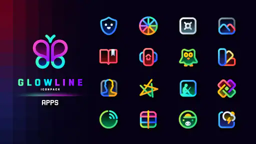 GlowLine Icon Pack