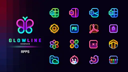 GlowLine Icon Pack