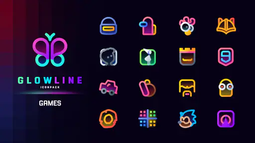 GlowLine Icon Pack
