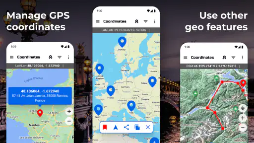GPS Coordinates Locator Map