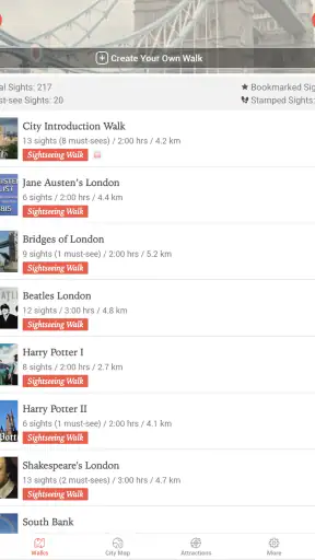 GPSmyCity: Walks in 1K+ Cities