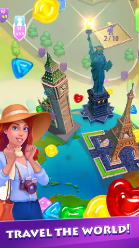 Gummy Drop! Match 3 & Travel