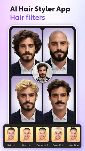 Hair Styler App, AI Hairstyle