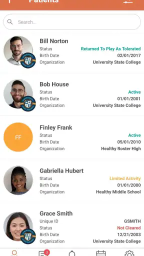 Healthy Roster