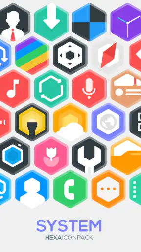 Hexa Icon Pack : Hexagonal