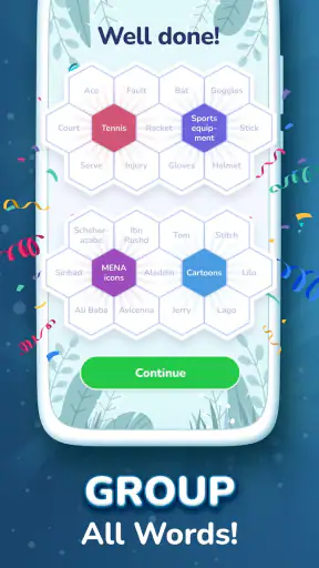 Hexa Words: Sort Associations
