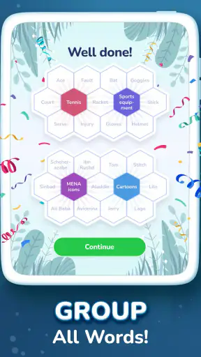 Hexa Words: Sort Associations