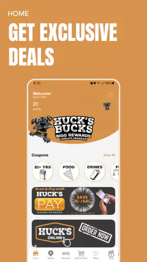 Huck's Bucks Bigg Rewards
