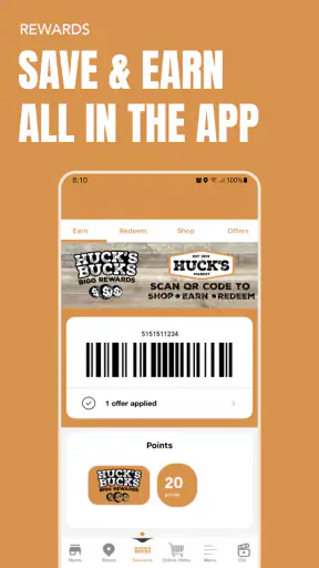Huck's Bucks Bigg Rewards