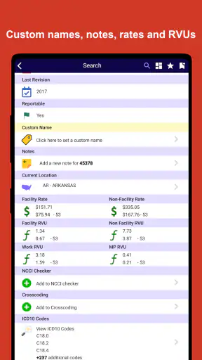 iCoder CPT RVU ICD10 HCPCS NDC