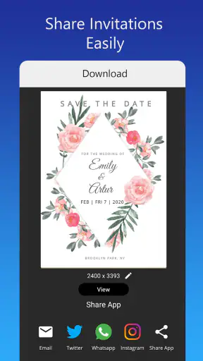 Invitation card Maker, Design
