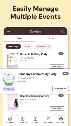 Invitation Maker & RSVP Cards