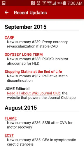 Journal Club: Medicine