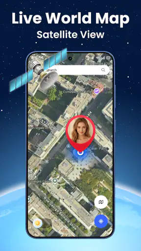 Live World Map: Satellite View
