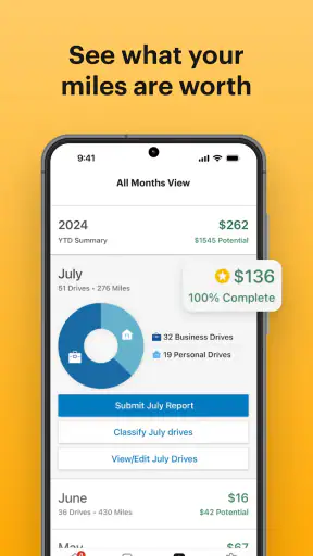 Mileage Tracker & Log - MileIQ