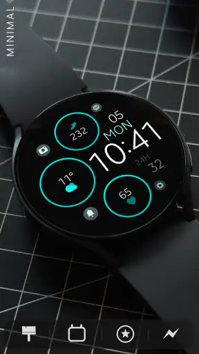 Minimal Rose Gold Watch Face