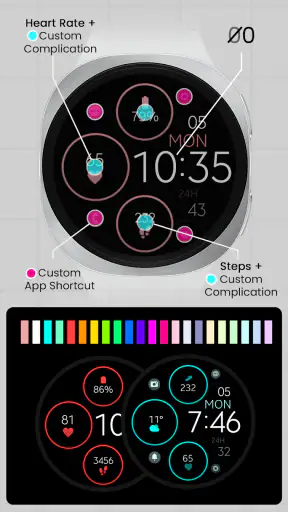 Minimal Rose Gold Watch Face