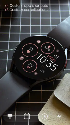 Minimal Rose Gold Watch Face