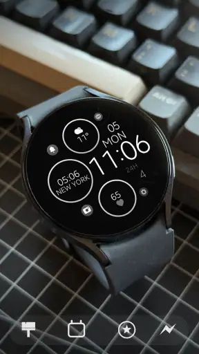 Minimal Rose Gold Watch Face