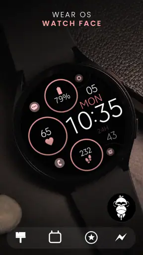 Minimal Rose Gold Watch Face
