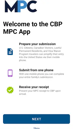 Mobile Passport Control