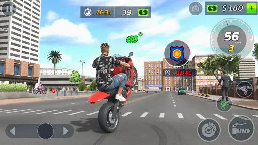Moto Bike Stunt Wheelie Game
