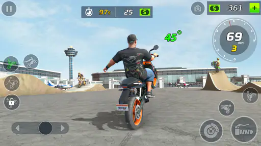 Moto Bike Stunt Wheelie Game
