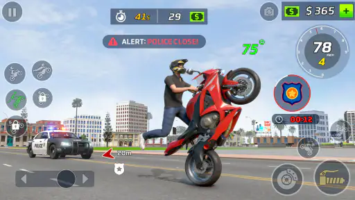 Moto Bike Stunt Wheelie Game