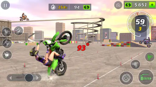 Moto Bike Stunt Wheelie Game