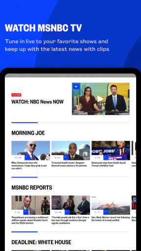 MS NOW: Watch Live News