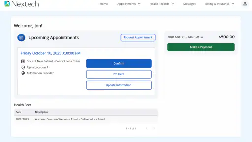 myPatientVisit Portal