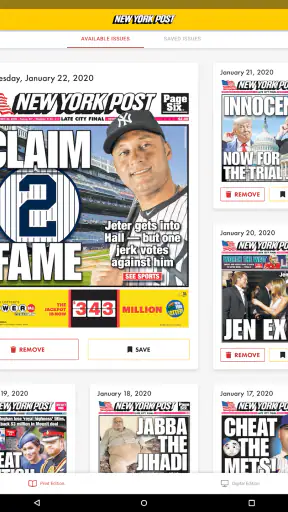 New York Post for Tablet