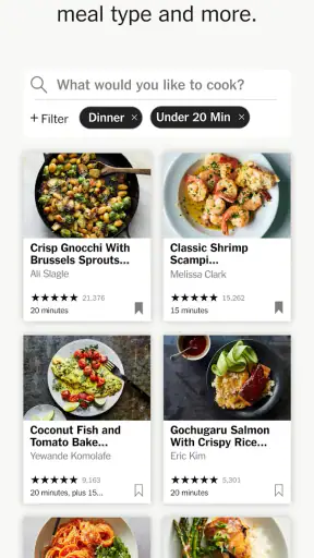 NYT Cooking: Quick Tasty Meals