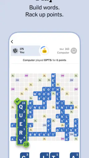 NYT Crossplay: Play and Spell