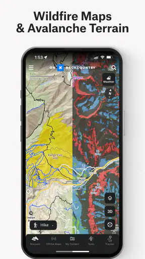 onX Backcountry Trail Maps GPS