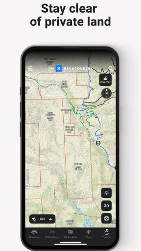 onX Backcountry Trail Maps GPS