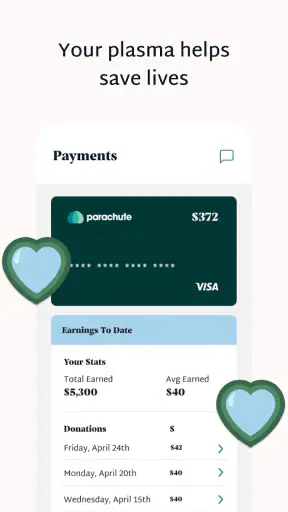 Parachute: Get Paid for Plasma