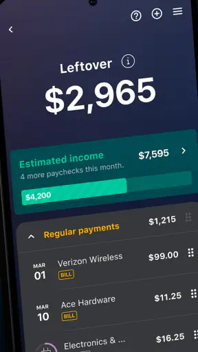 Budget App — PocketGuard
