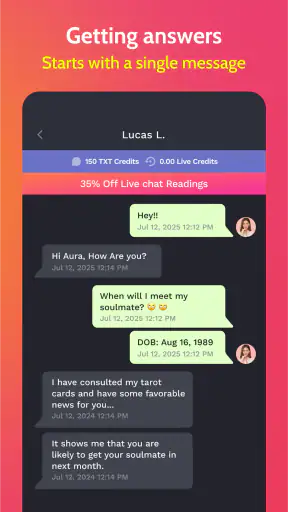 Psychic Reading Txt: Live Chat