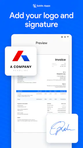 Saldo: Bill & Invoice Maker