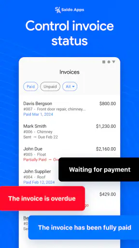 Saldo: Bill & Invoice Maker