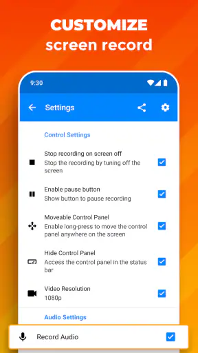Screen Recorder: Facecam Audio