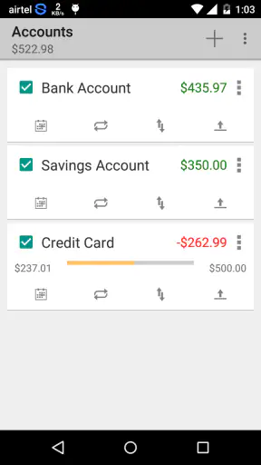 Simple Checkbook Ledger