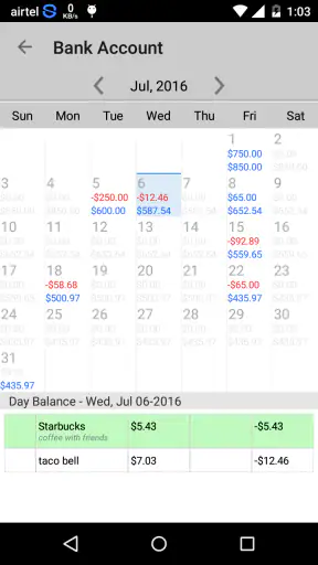 Simple Checkbook Ledger