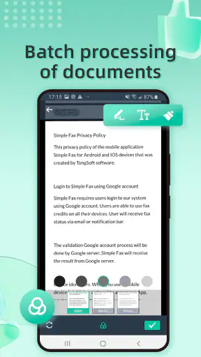 Simple Fax-Send Fax from Phone